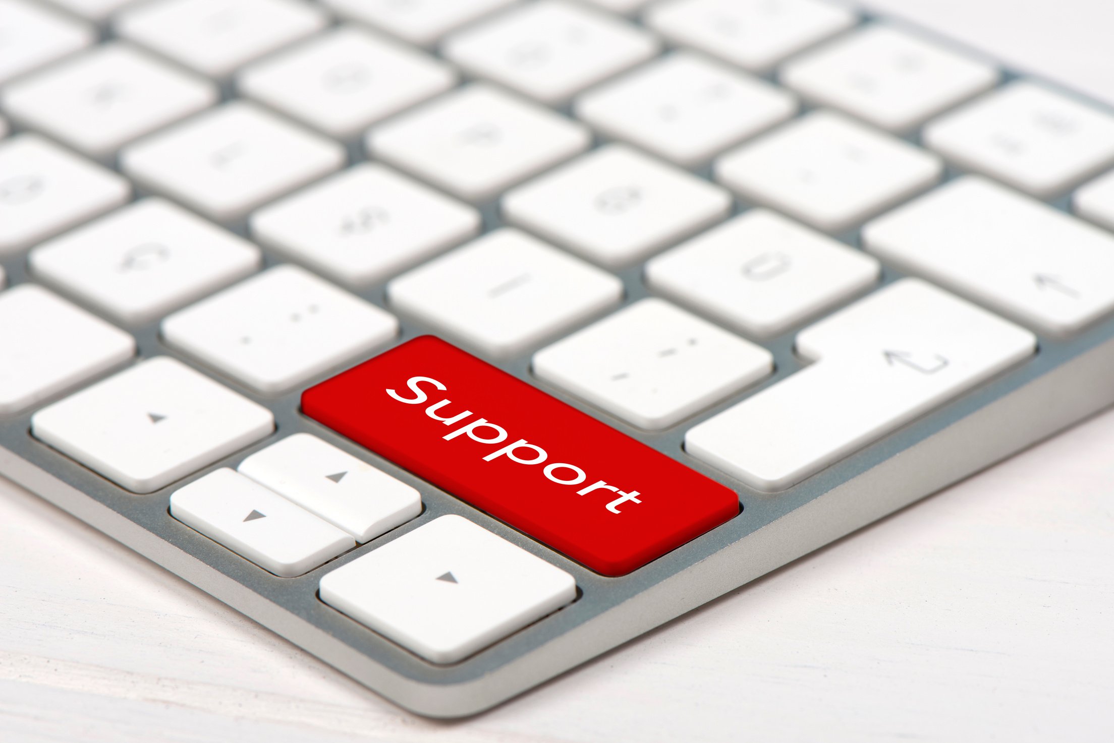 Support Button On Computer Keyboard